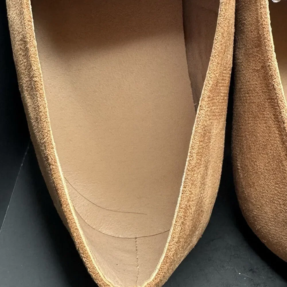 Brown Women's Loafer Flats Pointed Toe Slip-On, size 42 EU 11 US NEW (Bx 3)